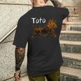 オズの魔法使いドッグシャツ アート-ドロシーの犬 Tototrutting メンズTシャツ バックプリント 彼への贈り物