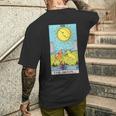 オリジナルのrider Waite Deckのムーンヴィンテージタロットカード。 長袖tシャツ メンズTシャツ バックプリント 彼への贈り物