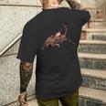 カブトムシの肖像画 メンズTシャツ バックプリント 彼への贈り物