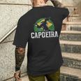 カポエイラ トレーニング ブラジル人 武道 趣味 カポエイラ メンズTシャツ バックプリント 彼への贈り物