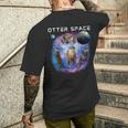カワウソ宇宙 面白いカワウソ 宇宙カワウソ 長袖tシャツ メンズTシャツ バックプリント 彼への贈り物