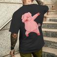 キッズ ダビングピグレット 服 ダブ ダンス 衣装 農家 ギフト 豚 メンズTシャツ バックプリント 彼への贈り物