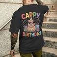 キャッピー・バースデー・カピバラ愛好家 バースデー・カピバラcappy Birthday メンズTシャツ バックプリント 彼への贈り物