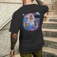 クオッカ、宇宙のクオッカ、オーストラリアの動物クオッカ メンズTシャツ バックプリント 彼への贈り物
