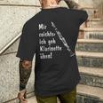 クラリネット クラリネット 楽器のことわざ メンズTシャツ バックプリント 彼への贈り物