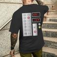 クールなエレベーターボタンアートメンズレディースリフトハロウィンコスチューム メンズTシャツ バックプリント 彼への贈り物