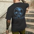 ケープタウン 南アフリカ ヨハネスブルグ アフリカの海岸 ヤシの木 長袖tシャツ メンズTシャツ バックプリント 彼への贈り物