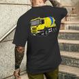 コンクリートミキサー車 メンズTシャツ バックプリント 彼への贈り物