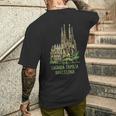 サグラダ・ファミリア バルセロナ メンズTシャツ バックプリント 彼への贈り物