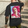 サンドロ・ボッティチェリ作 ピンクの髪の金星 メンズTシャツ バックプリント 彼への贈り物