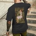 ジョン・ウィリアム ウォーターハウス オフィーリア 絵画 メンズTシャツ バックプリント 彼への贈り物