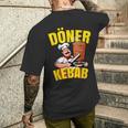 ドネルケバブドネルケバブドネルケバブグリルドネルケバブドネルケバブ メンズTシャツ バックプリント 彼への贈り物