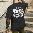ニューヨーク Nyc ザ・ビッグ・ダイバーシブ・アップル・ラ・グラン・マンザナ メンズTシャツ バックプリント 彼への贈り物