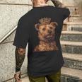 ノーフォークテリア犬 ノーフォークテリア メンズTシャツ バックプリント 彼への贈り物