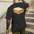 ハム&チーズサンドイッチ メンズTシャツ バックプリント 彼への贈り物