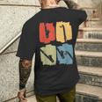 バス クラリネット レトロ メンズTシャツ バックプリント 彼への贈り物