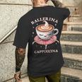 バレリーナ カプチーノ ミーム ブレイン イタリアン メンズTシャツ バックプリント 彼への贈り物