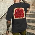 パン ジャムトースト グルテン メンズTシャツ バックプリント 彼への贈り物