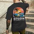 ビットコイン退職プラン Btc暗号取引 暗号通貨 メンズTシャツ バックプリント 彼への贈り物