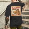 ビンテージ Burgers Biggest In Town ベア ハンバーガー ショップ メンズTシャツ バックプリント 彼への贈り物