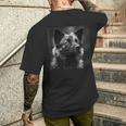 ビンテージ秋田犬 シネマティック写真 メンズTシャツ バックプリント 彼への贈り物