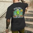 ピックルボール ケガキ サバイバー グルービー ピクルス スポーツ メンズTシャツ バックプリント 彼への贈り物