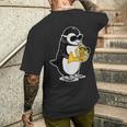 フレンチホルン奏者 ペンギン好き 音楽 フレンチホルン メンズTシャツ バックプリント 彼への贈り物