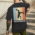 ブレイクダンス I レトロ I ダンサー ヒップホップダンス ブレイクダンス メンズTシャツ バックプリント 彼への贈り物