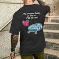 ペットのように ロボット掃除機 ロボット掃除機 メンズTシャツ バックプリント 彼への贈り物