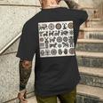 ペトログリフロックの彫刻ネイティブアメリカン メンズTシャツ バックプリント 彼への贈り物