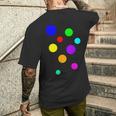 ポップ Dots カラフルドット 水玉【Pop】模様プリント アート おしゃれ メンズTシャツ バックプリント 彼への贈り物