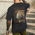 ヨハネス・フェルメール 絵画の芸術 メンズTシャツ バックプリント 彼への贈り物