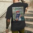 ルノワール二人の姉妹（テラス） メンズTシャツ バックプリント 彼への贈り物