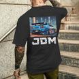 レトロ Jdm 日本ドリフトレース チューニングカー 東京スカイライン ギフト 長袖tシャツ メンズTシャツ バックプリント 彼への贈り物