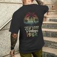 ヴィンテージ 1954年 誕生日 72歳 ヤシの木 レトロ メンズTシャツ バックプリント 彼への贈り物