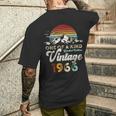 ヴィンテージ 1966 誕生日 60年 マウンテン レトロ メンズTシャツ バックプリント 彼への贈り物