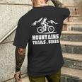 ヴィンテージ マウンテンバイク メンズ レディース バイカー Mtb トレイルバイク 長袖tシャツ メンズTシャツ バックプリント 彼への贈り物