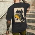 ヴィンテージ リノカット Axolotl タコサラマンダー 民芸品 メンズTシャツ バックプリント 彼への贈り物