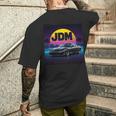 ヴェイパーウェーブ レトロ サンセット Jdm レジェンドカー 日本国内市場 長袖tシャツ メンズTシャツ バックプリント 彼への贈り物