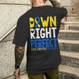 世界ダウン症啓発デーダウン右パーフェクトt21 メンズTシャツ バックプリント 彼への贈り物