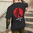 侍 戦国武将 武士道 サムライ 東京 ジャパン カタナ メンズTシャツ バックプリント 彼への贈り物