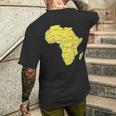 手描きアフリカ地図tシャツ 国名付き メンズTシャツ バックプリント 彼への贈り物