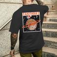 揚げたこボール 惑星 タコプラネット たこ焼き メンズTシャツ バックプリント 彼への贈り物