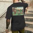 日本レトロアート 歌川国吉 2陸軍の戦い メンズTシャツ バックプリント 彼への贈り物