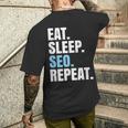 検索エンジン最適化 Eatleepeo Repeateo メンズTシャツ バックプリント 彼への贈り物
