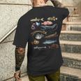 深海魚 海洋生物学・海洋科学教育 メンズTシャツ バックプリント 彼への贈り物
