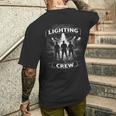 照明技術者 照明技術者 Lighting Crew メンズTシャツ バックプリント 彼への贈り物