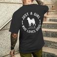 犬 おもしろ おしゃれ イヌ 可愛い 柴犬 豆柴 小豆柴 シルエット メンズTシャツ バックプリント 彼への贈り物
