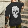 猫 スカル 猫 スカル 猫モチーフ メンズTシャツ バックプリント 彼への贈り物