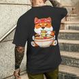 秋田芝犬ラーメンそばうどん丼アニメ漫画 メンズTシャツ バックプリント 彼への贈り物